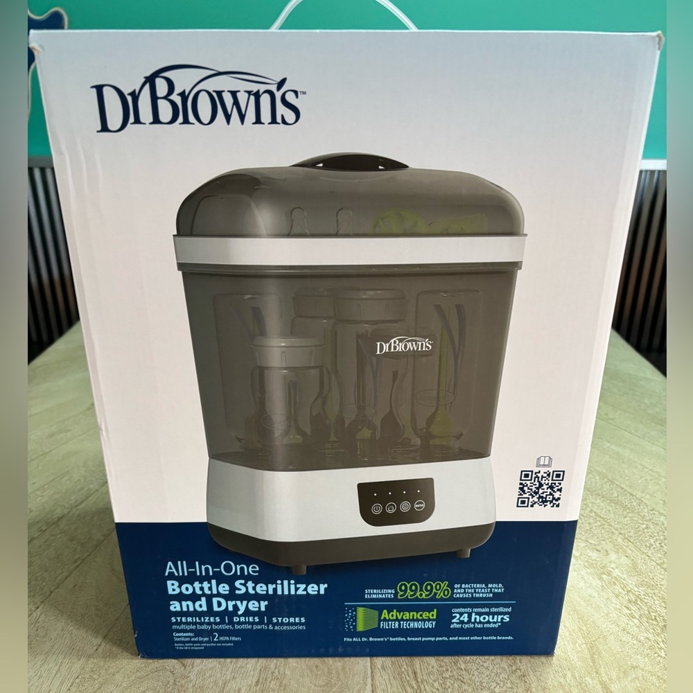 Dr. Brown's All-In-One Bottle Sterilizer & Dryer - Gray/White